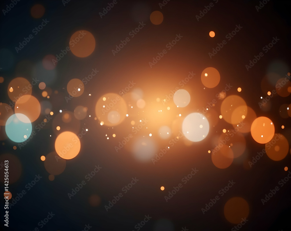 Aufkleber abstract glowing light orbs with blurred edges background for modern design projects and digital art
