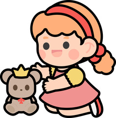 Group of Happy Kids Playing with Toys – Kindergarten Life Scene