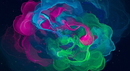 Abstract Colorful Smoke Design