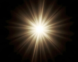 Obraz premium Abstract Light Burst with Dramatic Lighting, Radiating Energy, and Ample Negative Space for Creative Designs and Inspirational Backgrounds that Capture Attention