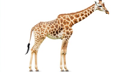 Naklejka premium Giraffe profile