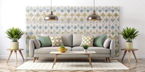 Obraz premium Silhouette Photography: Modern Living Room Decor - Stylish Minimalist Home Interior Design