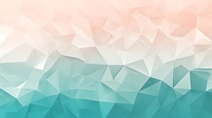 Obraz premium Pastel Teal Triangle Background.
