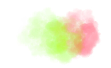 Orange smoke cloud fog dust isolated on transparent background. Colorful smoke smog misty fog steam explosion special effect. Smoke texture for Compositing, covering, overlay, design elements, PNG