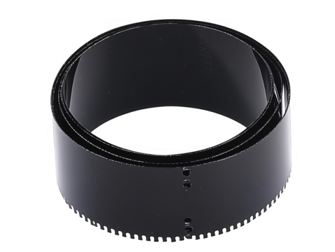 Black Glossy Ring Illustration on a Transparent Background 3D Rendering - Powered by Adobe