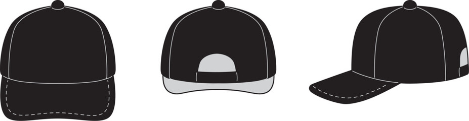 キャップ　帽子　黒