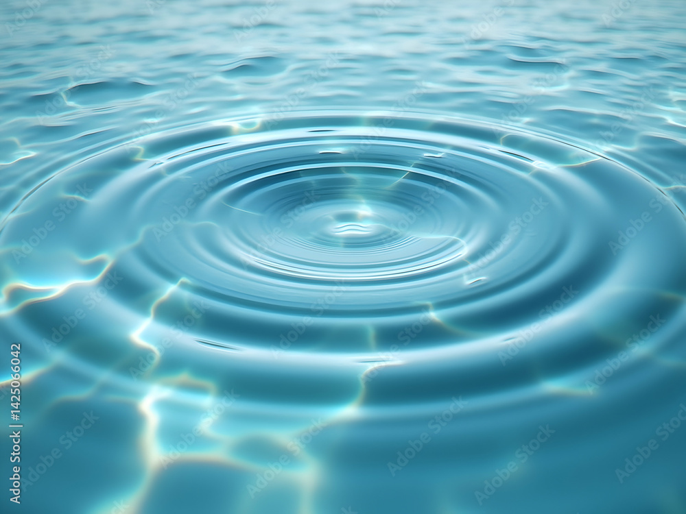 Poster captivating closeup of water ripples, showcasing the mesmerizing patterns formed by gentle waves cre