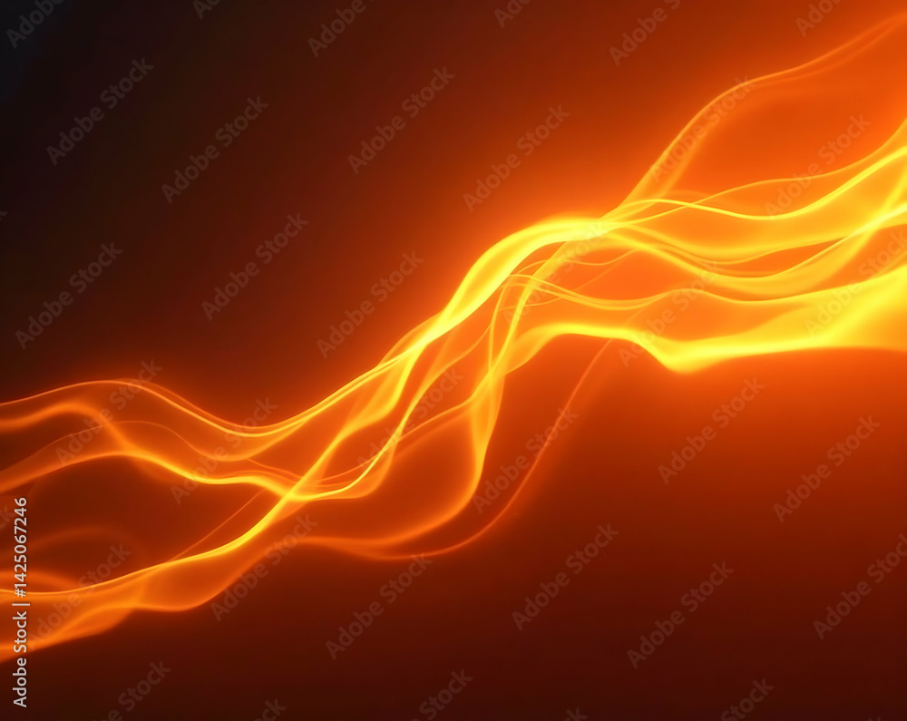 Poster captivating heat distortion visual with undulating air patterns offering a mesmerizing blend of vibr