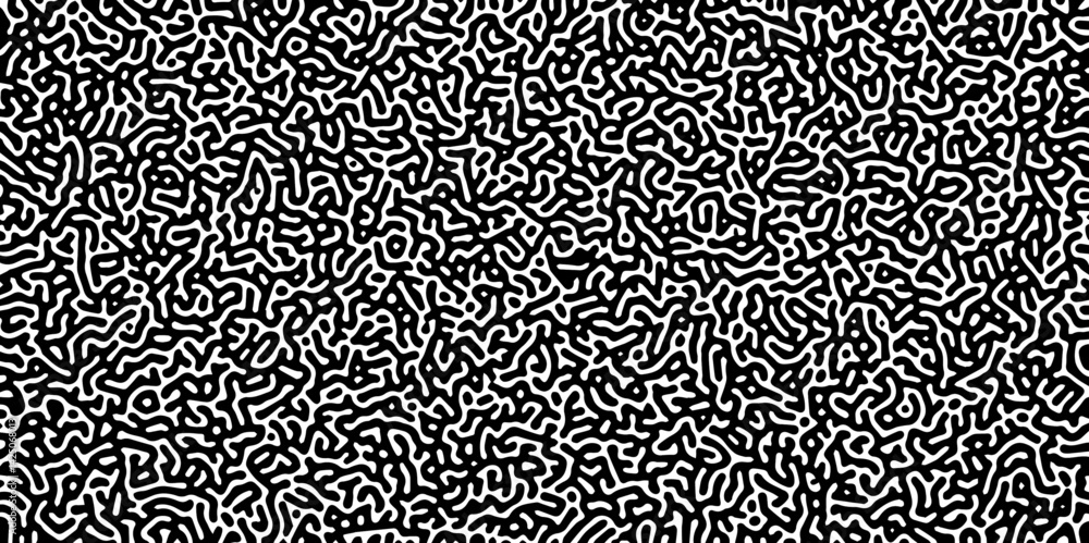 Poster abstract turing organic wallpaper with background. turing reaction diffusion monochrome seamless pat