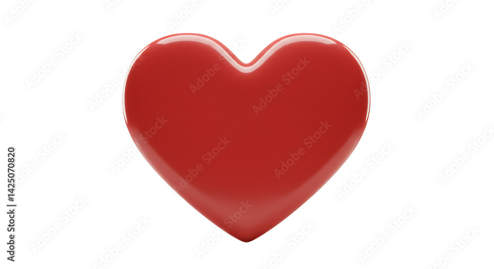 Poster a shiny red heart centered on a black background rendered as a digital image for valentines day