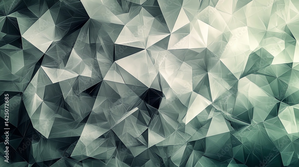 Poster abstract low poly design with triangles and geometric shapes background