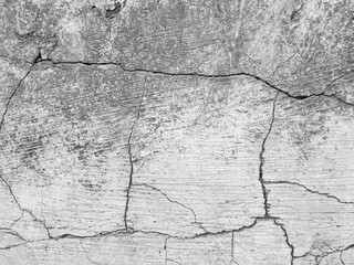 Crack wall texture background broken earthquake effect, whtie grey building cement damage pattern...