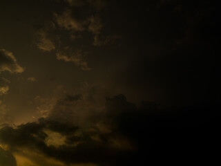 Cloud storm sky dark rain lightning thunder stormy typhoon nature light scene rainy atmosphere...