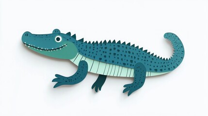 Obraz premium Cute crocodile illustration