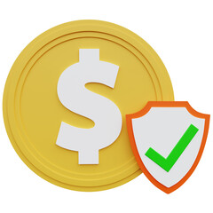 Financial theft prevention concept with data verification
3D illustration