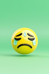 Fototapeta premium Sad Emoji 3D Render (4)
