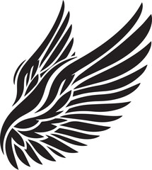 Angel wings icon vector