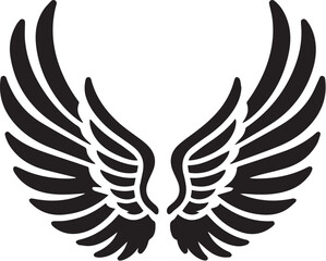 Angel wings icon vector
