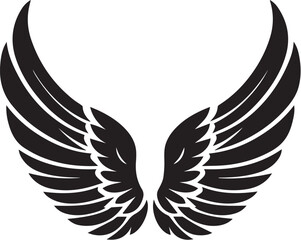 Angel wings icon vector