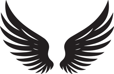 Angel wings icon vector