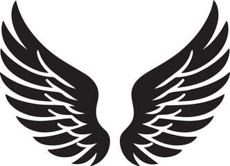 Obraz premium Angel wings icon vector