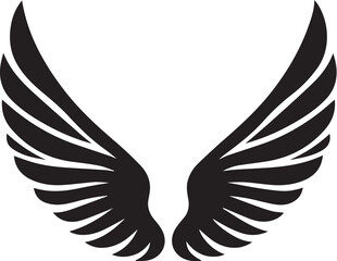 Obraz premium Angel wings icon vector