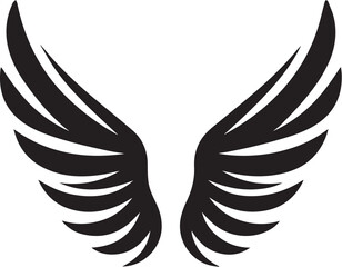 Angel wings icon vector