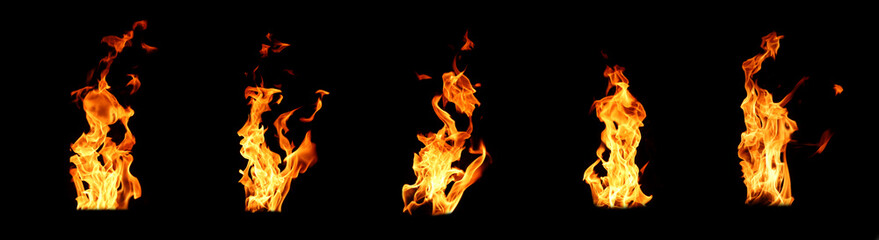 The heat of the fire, the red-hot flames burning dangerously.	
