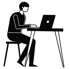 Professional Laptop Used for Video Calls