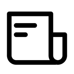 Outline Icon of news