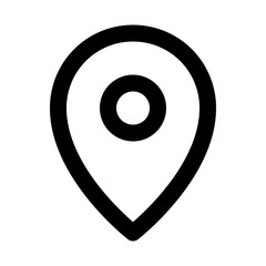 Outline Icon of pin map location