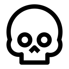 Outline Icon of skull