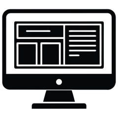 Data Analytics Dashboard on Desktop Computer