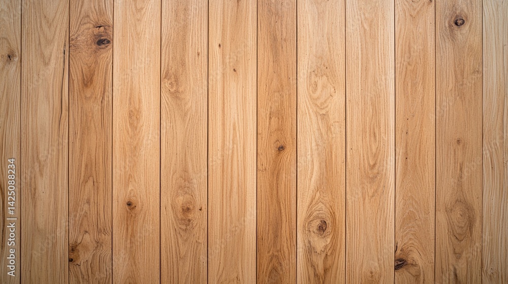 Poster a close-up view of wooden planks showcasing natural grain patterns and textures, creating a warm and