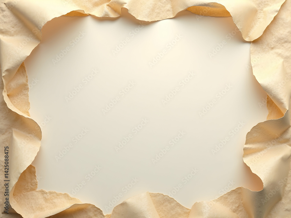 Poster elegant aged paper with delicate folds creates a subtle and sophisticated design enhancement, ideal 