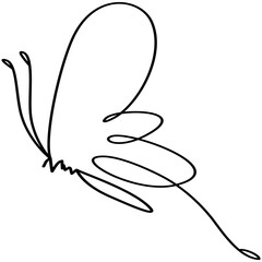 hand drawn butterfly