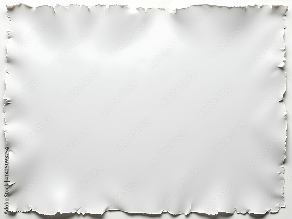 Poster elegant torn paper texture with transparent background offering versatile design options for modern 