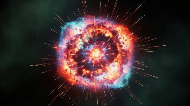Supernova Explosion in Deep Space
