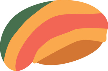 Reggae hat accessory vector illustration