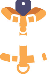 Walking harnesses pet stuff vector illustration