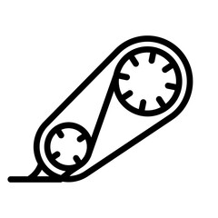 Correction Tape Vector Line Icon Design