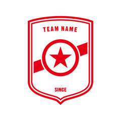 Football club design logo Red Star.ai