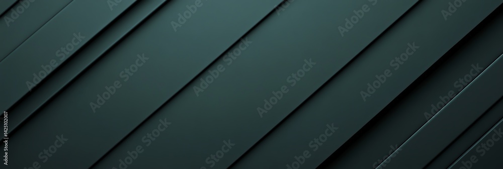 Poster dark teal abstract lines background with shadow and modern design