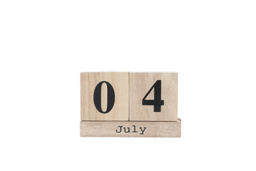 PNG,Fourth of July on the calendar, isolated on white background