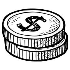 stacked coins
