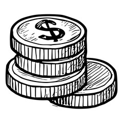 stacked coins