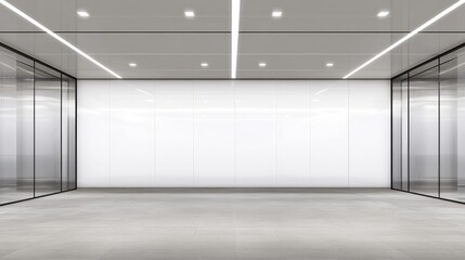 Fototapeta premium Modern, minimalist office space interior.