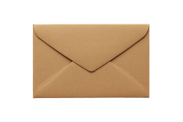 Isolated Brown Envelope on Transparent Background Photo Detail