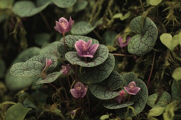 Twinleaf Flowers in Detail captured during spring season