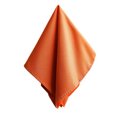 Orange cloth napkin, folded
